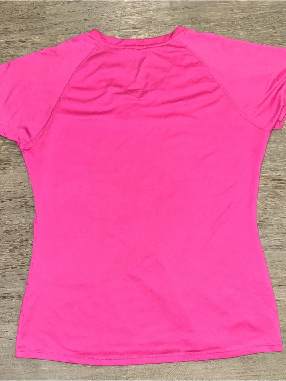 The North Face Women's Hot Pink Short-Sleeve V-Neck Tee - Picture 3 of 5